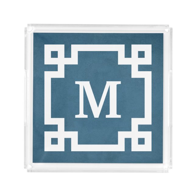 Monogram design acrylic tray (Front)