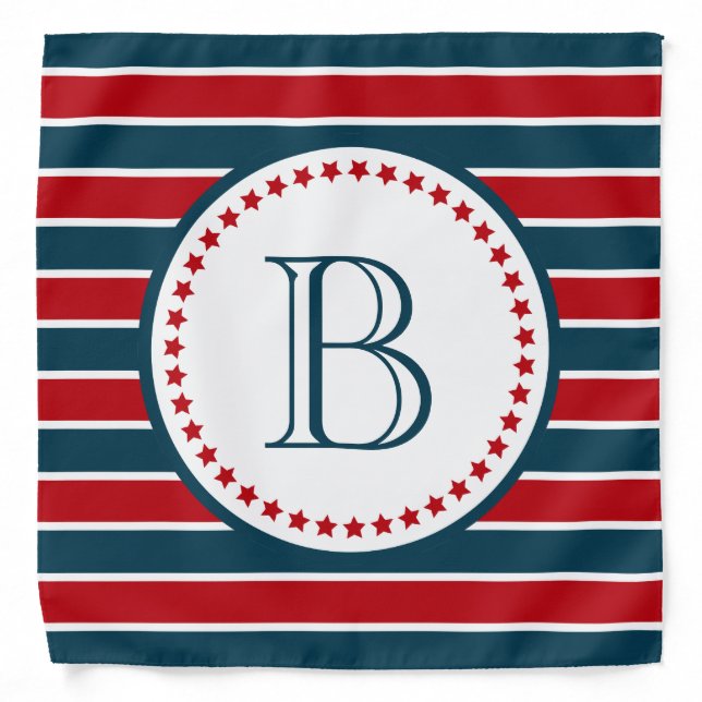 Monogram design bandana (Front)