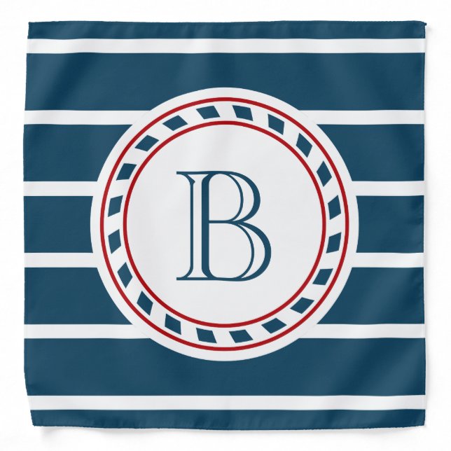 Monogram design bandana (Front)