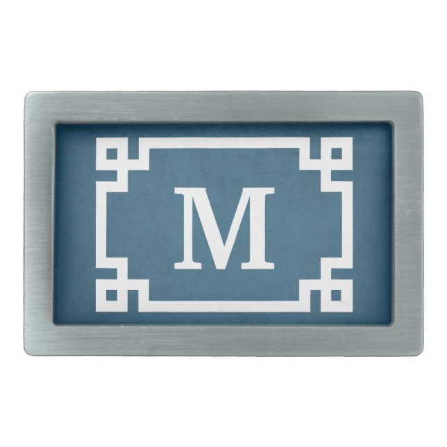 Monogram design belt buckle (Front)