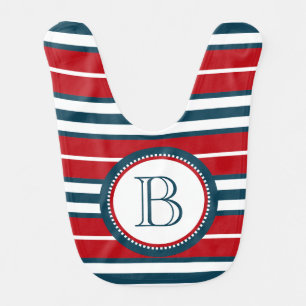 Monogram design bib