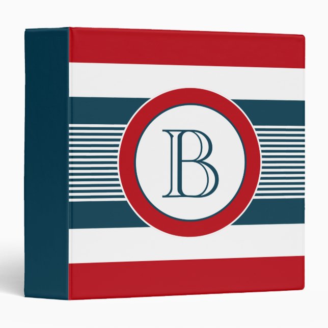 Monogram design binder (Front/Spine)