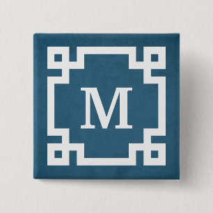 Monogram design button