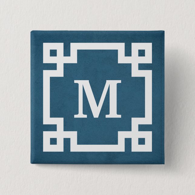 Monogram design button (Front)