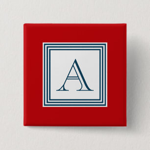 Monogram design button