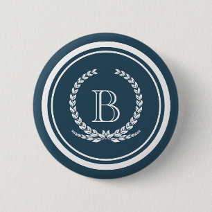 Monogram design button