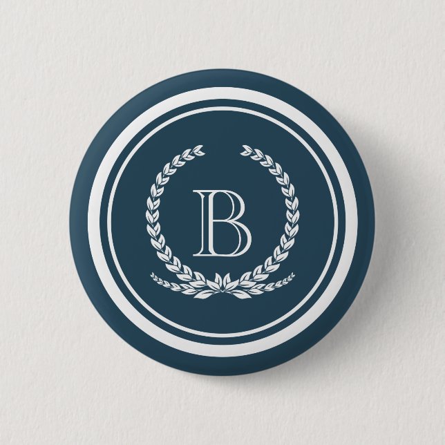 Monogram design button (Front)