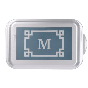 Monogram design cake pan