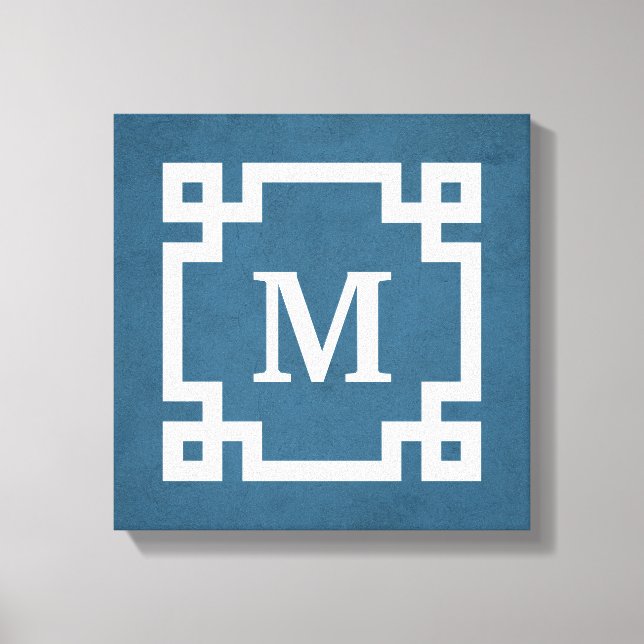 Monogram design canvas print (Front)