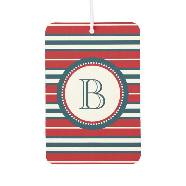 Monogram design car air freshener (Front)