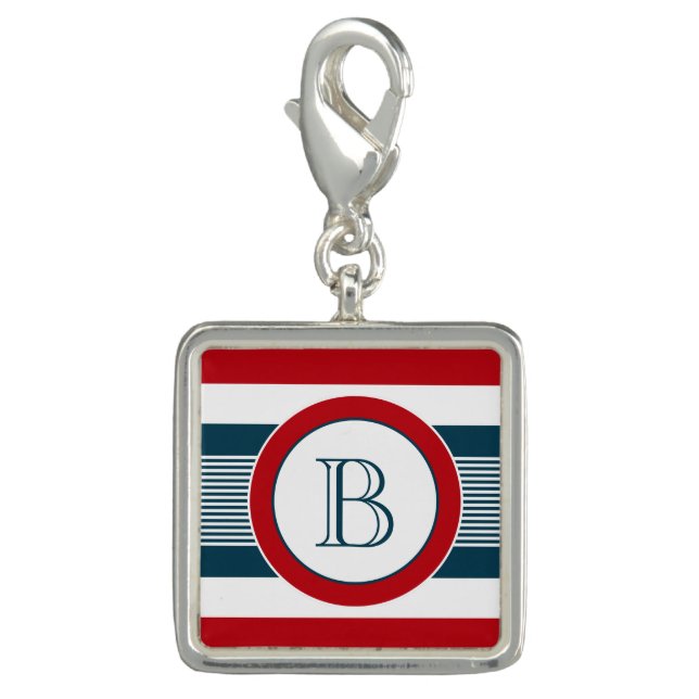 Monogram design charm (Front)