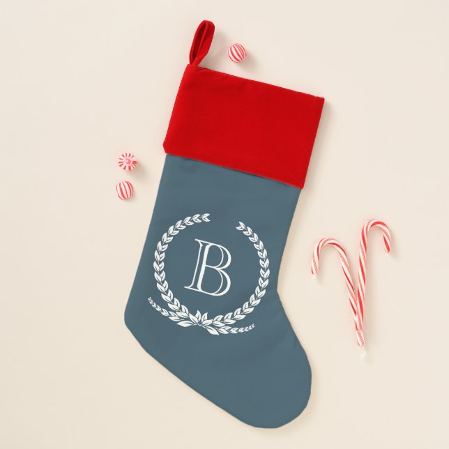 Monogram design christmas stocking (Front)