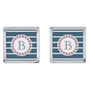 Monogram design cufflinks