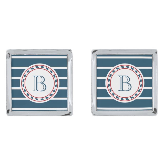 Monogram design cufflinks (Front)