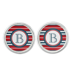 Monogram design cufflinks