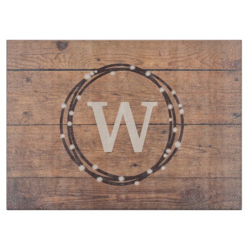 Monogram design cutting board