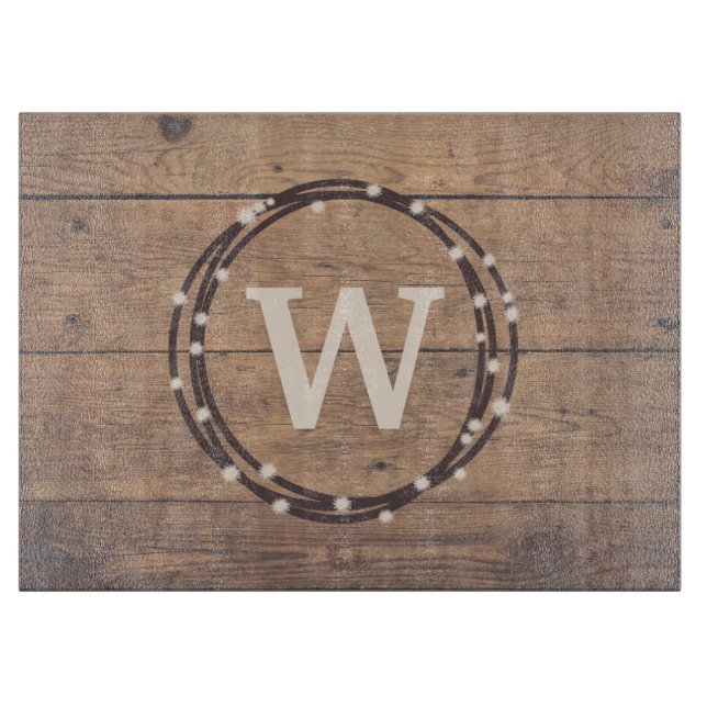 Monogram design cutting board (Front)
