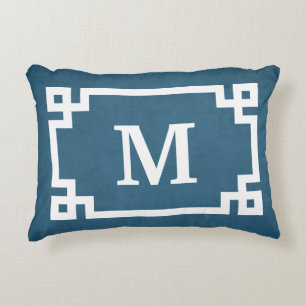 Monogram design decorative pillow