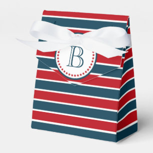 Monogram design favor boxes