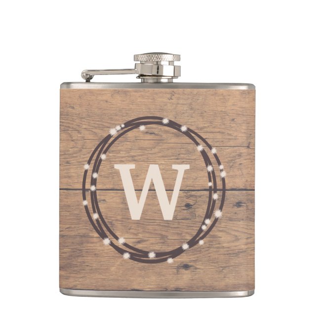 Monogram design flask (Front)