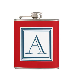 Monogram design flask