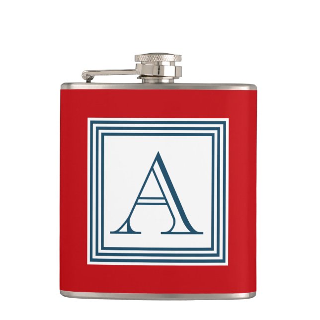 Monogram design flask (Front)