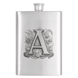 Monogram Design Flask