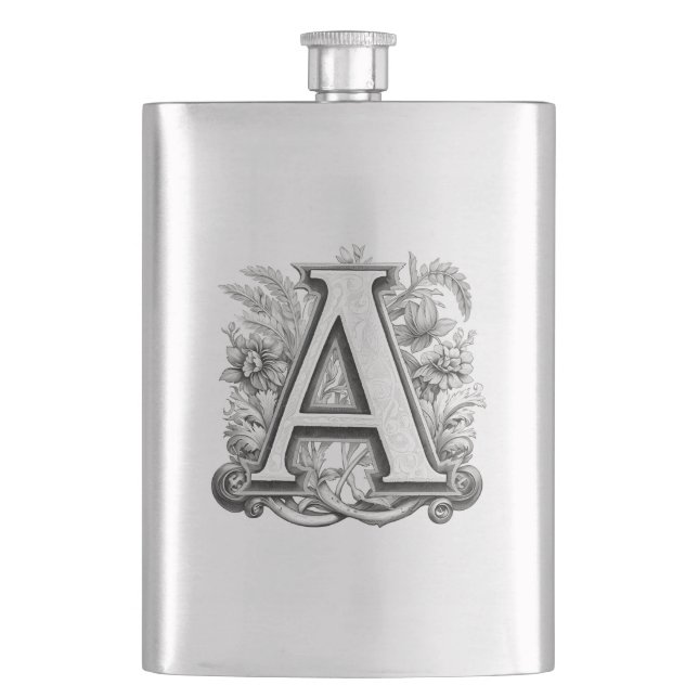 Monogram Design Flask (Front)