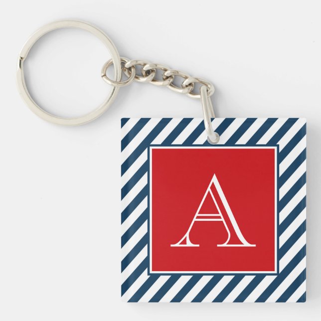 Monogram design keychain (Front)