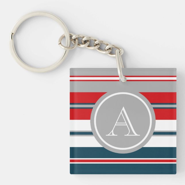 Monogram design keychain (Front)