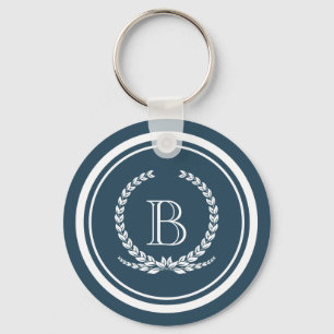Monogram design keychain