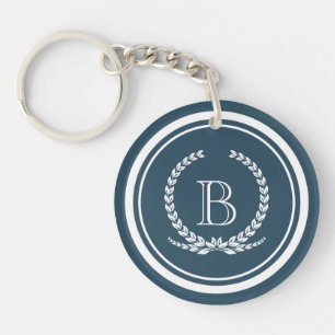 Monogram design keychain
