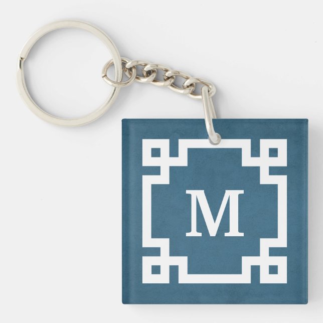 Monogram design keychain (Front)