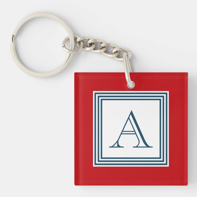 Monogram design keychain (Front)
