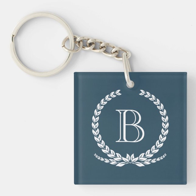 Monogram design keychain (Front)