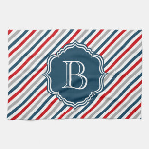 Monogram design kitchen towel