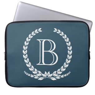 Monogram design laptop sleeve