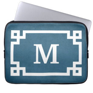 Monogram design laptop sleeve