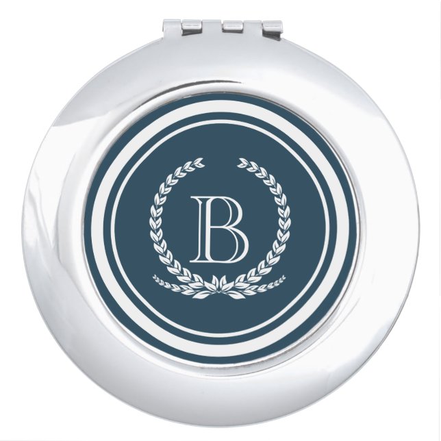 Monogram design makeup mirror (Front)