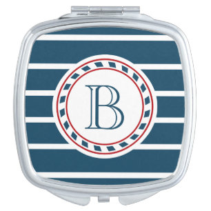 Monogram design mirror for makeup