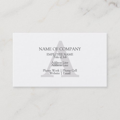 BusinessCards With Monograms  Profile Cards Business Cards