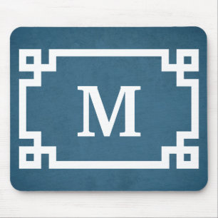Monogram design mouse pad
