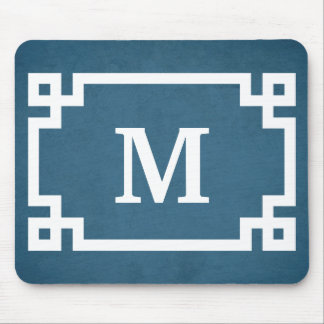 Monogram design mouse pad