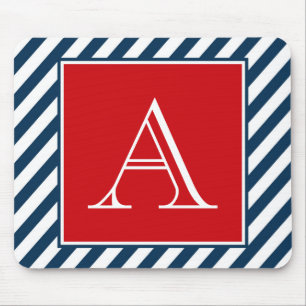 Monogram design mouse pad