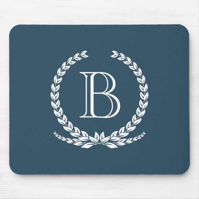 Monogram design mouse pad (Front)