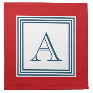 Monogram design napkin