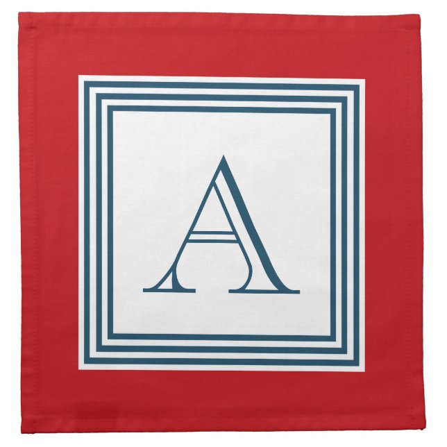 Monogram design napkin (Front)