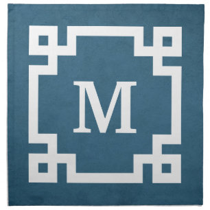 Monogram design napkin