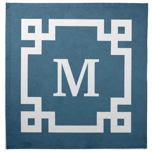 Monogram design napkin (Front)
