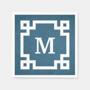 Monogram design paper napkins